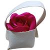 oggettando SET 12 Segnaposto Rosa di sapone profumata Matrimonio, Nascita, Battesimo, Comunione, Laurea, Cresima, 18, 25 e 50 anni, Anniversari e Compleanni (Rosa Fucsia)