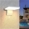 Psatfito G Applique Parete Esterno da 24w con Sensore Di Movimento, Lampade Applique Esterno da 2250 Lm 3000k, Lampade da Impermeabile Ip66 per Casa, Veranda, Garage, confezione da 1, Bianco