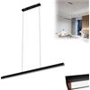 YRHome Moderna lampada a sospensione a LED da 48 W, dimmerabile, regolabile in altezza, con telecomando, design lineare, lampada da soffitto per soggiorno, cucina, camera da letto, ufficio