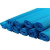Netuno 10x rotolo di carta crespa turchese 200 x 50 cm carta crespa colorata di alta qualità per lavoretti fai da te regali compleanno matrimonio Natale Pasqua Carnevale decorazioni fiori regali