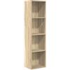 vidaXL Libreria Rovere Sonoma 40x30x152 cm in Legno Multistrato, scaffale per Libri, scaffale, scaffale Contenitore, armadietto portaoggetti