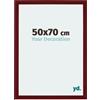 yd. Your Decoration - Cornice 50x70 cm - Vino Rosso Spazzato - Decorativa Parete in Legno con Vetro in acryl - Antiriflesso - 50x70 Cornice - Mura
