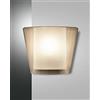 Fabas Luce Viki Lampada da parete in vetro ambrato, E27