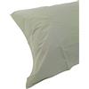 Fazzini Coppia di federe a 4 volanini in Puro Percalle di Cotone 200 TC altissima qualità Art. Arianna cm. 52x82 (Verde Salvia P15)