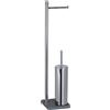 Gedy Trilly Columna Portarotolo e scopino Cromo-Grigio