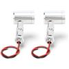 Tonysa Mini Faretto a LED da 2 Pezzi DC12V 1W Angolo di 30 ° Luci D'accento per Interni Vetrina per Gioielli Luce Spot per Armadietto KTV Scaffale Corridoio (Luce della natura)