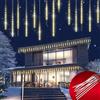 Monzana Luci di Natale 480 LED 8,6m Impermeabile Lucine Natalizie Esterni Interni Bianco Caldo Pioggia Meteore
