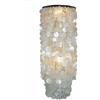 GURU SHOP Lampada da Soffitto/lampada da Soffitto, Lampada Della Shell Fatta di Centinaia di Capiz, Piatti Della Madreperla - Modello Samoa XL, Fettediconchiglia, 200x40x40 cm