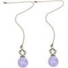 Housoutil 2 Pezzi Pull Chain Switch Crystal Ball Extender For Ceiling Fans And Lights Antique Crackled Glass Pendant Elegant Decorative Replacement Strings For Lamp Accessories
