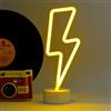 Legami - Lampada Led Effetto Neon, It's a Sign, H 31 cm, Tema Flash, Doppia Alimentazione, Cavo USB (Incluso) o Batterie (non Incluse), Lampada da tavolo, Luce Multicolore
