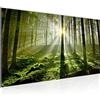Runa Art Quadri Moderni Foresta paesaggio 1 Pezzo Tela Non Tessuta Soggiorno Corridoio Sole Verde 602912a