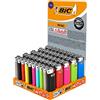 BIC Mini Flint - accendini in diversi colori, vassoio con 50 pezzi