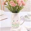 Jeweidea Vaso in Ceramica Personalizzato con Nome Inciso, Regalo per Mamma, Regalo per Nonna, Regalo per Festa della Mamma, Vaso Bianco Tavola da Pranzo, Soggiorno, Decorazione Casa (Stile 4)