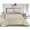 BANZAII TEXTILE INNOVATOR ONLINE Banzaii Trapuntino Singolo 170x260 cm Primaverile Estivo, Copriletto Singolo Double Face, Trapunta Estiva Leggera Made in Italy - Panna/Sabbia