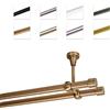 MDEKOR Bastone Per Tende 140 cm, Doppio, Rame, Montato A Soffitto