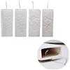 DRULINE Set di 8 Umidificatori - Evaporatore in Ceramica Bianca Con Stampa Floreale - Larghezza x Altezza x Profondità Ca. 8 x 20,5 x 3,5 cm - 300 ml