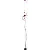 FLOS Parentesi Lampada a Sospensione a Luce Diretta, Lampada di Design da A. Castiglioni e P. Manzù, Lampada per Interni con Cavo 4000 mm, 220-250 V, 150 W, Colore Rosso