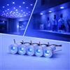 Partenopea kit 5 Mini Faretto LED Incasso 1W 12V IP65 Punto Luce Cielo Stellato per Interno Esterno Scale Piscine Vetrine Camper Barche Segnapasso Basso Consumo Illuminazione (Luce Blu, Nero, 5)