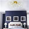 Lanekd LED Lampada da soffitto Camera da Letto, Soggiorno Plafoniera Cielo stellato Design Sala da pranzo Lampada a Sospensione Paralume Vetro Simpatica Lampada per Bambini (12 luce bianca)