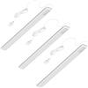 Oktaplex lighting Set di 3 lampade da sottopensile Oktaplex Riva per cucina 57,5 cm 800 lm bianco neutro Illuminazione da cucina con interruttore 10,3 W 230 V Lampada da sottopensile LED argento