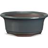 CERTRE - Vaso Bonsai Rotondo in Gres, Modello Rimini, Made in Italy, Colore D19 (Smaltato)| Misure esterne 15x6 cm