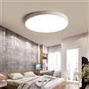 SAIVITT Lampada da soffitto LED dimmerabile classica rotonda plafoniera per soggiorno, elegante design illuminazione da soffitto moderna per camera da letto con telecomando, isola e scale (diametro 80 cm)