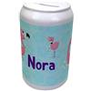 LolaPix Salvadanaio Fenicottero Personalizzato con Nome. Regali per Bambini Personalizzati. Vari Disegni. Ceramica di Alta qualità. Cappuccio di Plastica sul Fondo. Fenicottero