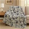 GX GARGIX Plaid Caldo in Pile, Coperta Morbida per Divano, Singolo, Matrimoniale, Microfibra Diverse Fantasie (Matrimoniale 160x200Cm, D3D-5)