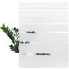 DecoMeister Pellicola Statica per Finestre 67,5x150 cm - Pellicola per Vetri Decorativa in PVC Perdita di Luce e Senza Colla - Facile da Applicare per Finestra e Cabina Doccia - Strisce Bianche