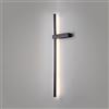 RXPVUXE Applique da parete in metallo nero opaco Lampada da parete a LED minimalista in metallo Lampada da parete lunga per interni cablata, 23/31/39 Apparecchio di illuminazione da parete creativa