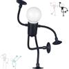 SJIESOG Luce Notturna per Sportivo Divertente a Forma variabile, Lampada da scrivania a Ventosa Ornamento di decompressione Pieghevole, Forma variabile con Ventosa (Black)