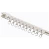 Generic Binario per Tende da Soffitto Binario Adesivo per Tende Silenzioso per Divisori Protezione Della Privacy(White (side),3.9′-120cm)