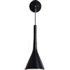 AITEKODVG Lampada da parete moderna E27 Lampada da parete a LED Lampada da parete per camera da letto Soggiorno Scala Hotel Cucina Apparecchio di illuminazione, Nero