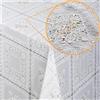 ANRO Tovaglia cerata, lavabile, in vinile, effetto pizzo, colorata, lavabile, impermeabile, da giardino, facile da pulire, 140 x 138 cm