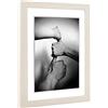 rahmengalerie24 Cornice portafoto Alice con passepartout e vetro acrilico, colore bianco, cornice in 60 x 84 cm, dimensioni immagine 50 x 70 cm