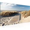 Runa Art Quadri Moderni Spiaggia 1 Pezzo Tela Non Tessuta Soggiorno Corridoio Mare Sabbia Beige Blu 604012a