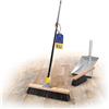 Novaliv - Set di scopa in crine di cavallo misto I Scopino con linguetta di gomma e scopa manuale I Scopa da cortile 40 cm con manico telescopico, setole morbide, set di scopa manuale, paletta, set di