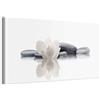 murando Quadro 120x40 cm 1 Pezzo - Stampa su Tela Canvas con Struttura - Quadri Moderni Camera da Letto - Murale Arte Decorazioni da Parete Immagini Decori - Feng Shui Spa Fiori Pietra b-B-0212-b-a