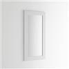 ARHome Specchiera da Parete, 126 x 66, Bianco Opaco, Specchio Parete Muro, Made in Italy