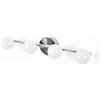 B·LED BARCELONA LED BARCELONA LED Applique LED per bagno 12W IP44. Lampada da parete sopra specchio Cromo da 49 cm con 4 sfere. Luce bianca neutra 4000K. Illuminazione moderna e resistente all'umidità.