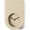 Arti & Mestieri Lembo - Orologio da parete di Design 100% Made in Italy - in Ferro, 21 x 32h cm (Crema)