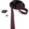 Artefizio Cerniere Lampo al Metro in Nylon, Catena Continua, 20 Colori a Scelta, Zip in Metallo, 7 Lunghezze, 4 mm 100% Poliestere, Made in Italy (Bordeaux, 5 m + 13 Cursori)