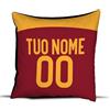 quickgadget Idea Arredo Casa Regalo Cuscino Sport Calcio personalizzato con nome e numero per tifoso Roma