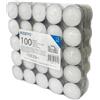 SWEEPING Tea light Candele Bianche - Set da 100 Candele tealight Durata 3 ore di Combustione - Lumini Bianchi