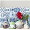 RE-COVERTILES - Adesivi per piastrelle bagno e cucina 12 Pz 20x20 cm - PS00100 Made in Italy - Mattonelle autoadesive in PVC impermeabili antigraffio Wall stickers cementine peel and stick