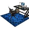 Tkuhknag Tappeto per Sedia Ufficio Gaming Tappetino per Pavimenti 90 x 120 cm Tappetini per Sedia da Ufficio per Pavimenti Antiscivolo Protettivo Rettangolare Tappetino di Protezione per Pavimento