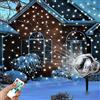 EONYUANGUO Proiettore di luci natalizie, Luce del proiettore del fiocco di neve con luci nevose per interni all'aperto con timer remoto per la festa di Natale (B modello)