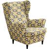 CHNSHOME Copripoltrona 1 posto con orecchie elasticizzato 2 pezzi copripoltrona Fodere per poltrone a orecchioni Coprisedile per poltrona