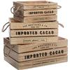 ATMOSPHERA CREATEUR D'INTERIEUR - Set di 3 cassette in legno denys