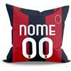 Generico Cuscino Personalizzato idea regalo Tifoso Interista milanista napoletano Personalizzato con Nome e Numero realizzato in poliestere misura 40x40CM SFODERABILE (Tifoso Bologna, Grafica Maglia 40x40)